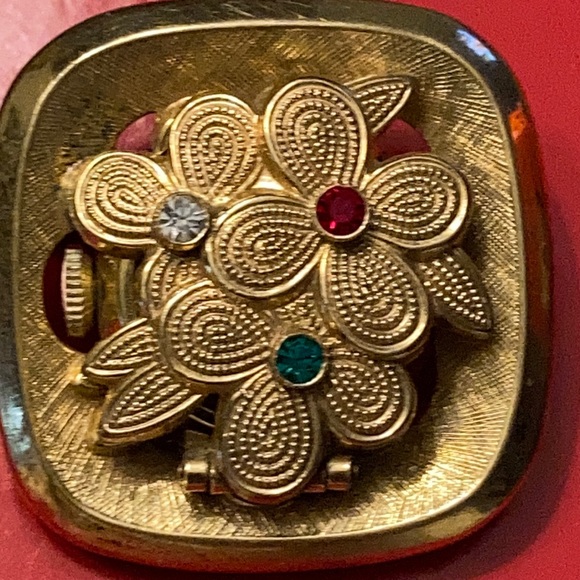 Vintage German Watch Brooch by Kollmar & Jourdan - Picture 5 of 7